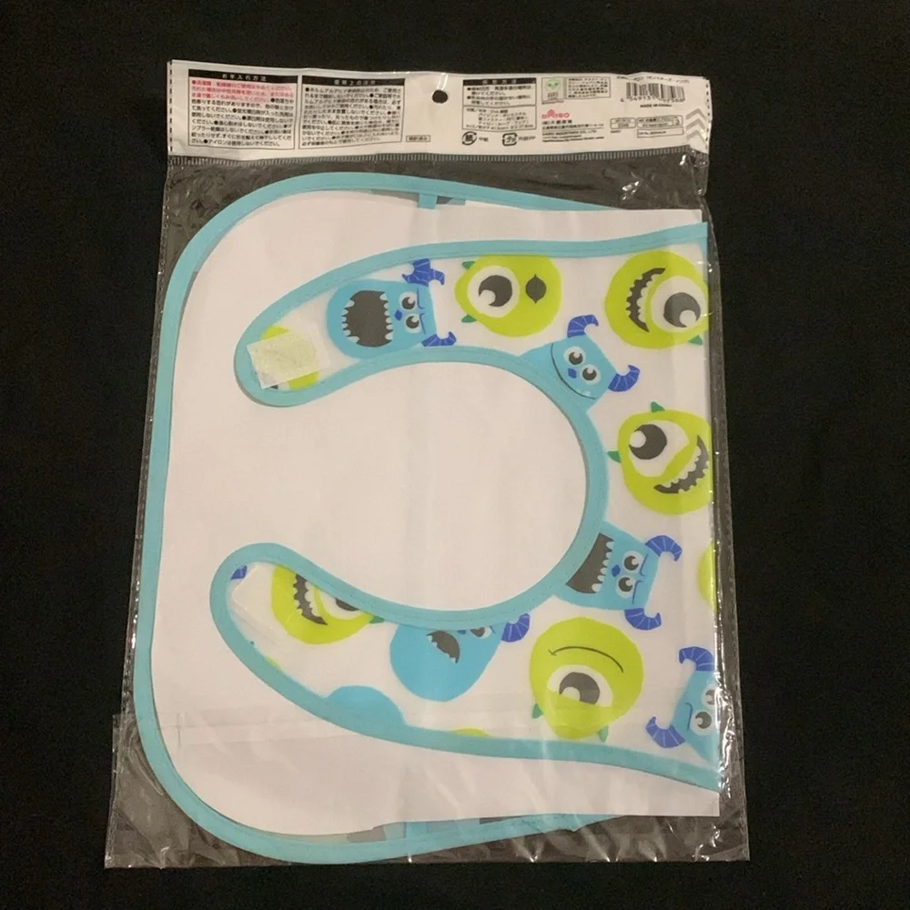 NWT Monsters Inc Mike and Sulley Japanese Baby Bib